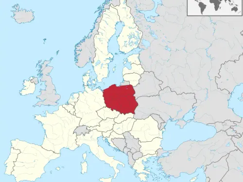 Poland in European Union Map